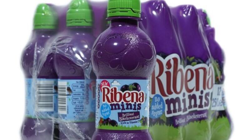Ribena Minis have a little less fruit, at just 6 per cent blackcurrant, and fewer additives than Fruit Shoots but the same sweeteners