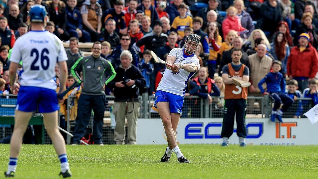 Maurice Shanahan scores the equalising point with the last puck of the game. Photograph: INPHO/Donall Farmer