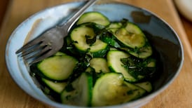 Courgettes with garlic and basil