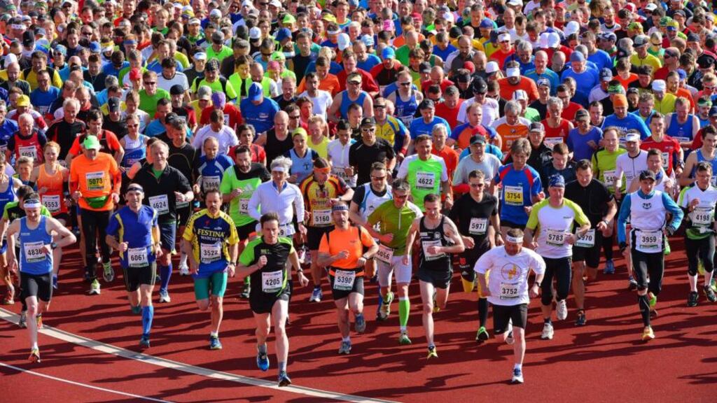 Try running sections of the route if you can before race day. Watch videos of the race. Get so familiar with your event that you almost feel you have run it before.Photograph: EPA/Martin Schutt