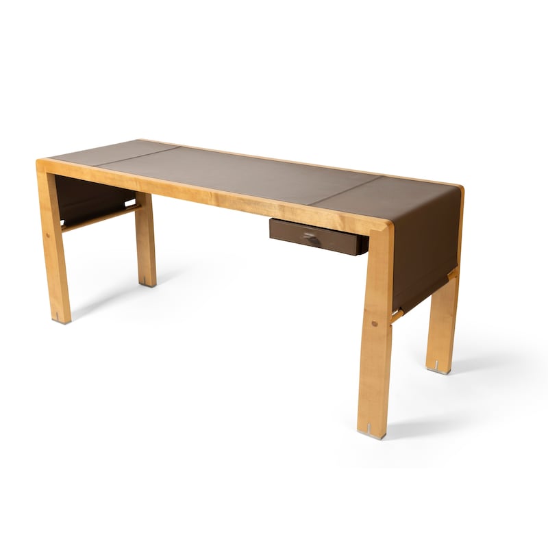 Eos writing desk by Chi Wing Lo for Giorgetti, on which John le Carré wrote several spy novels
