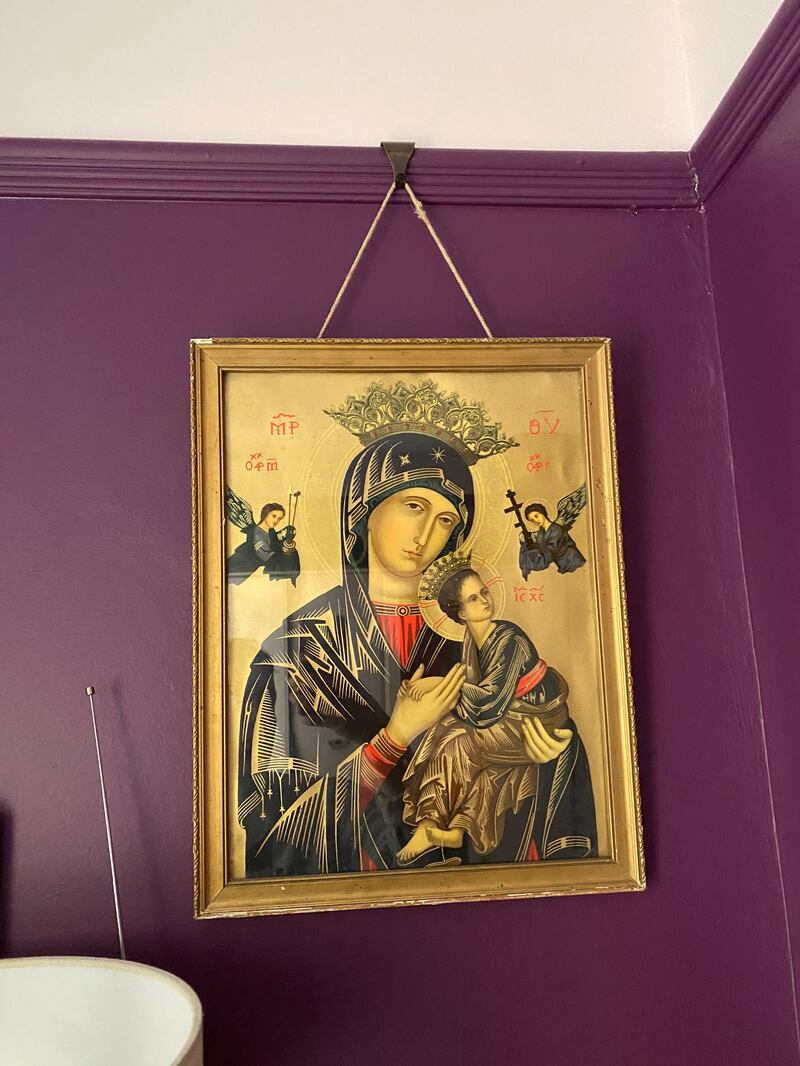 One of Mícheál McCann's religious icons