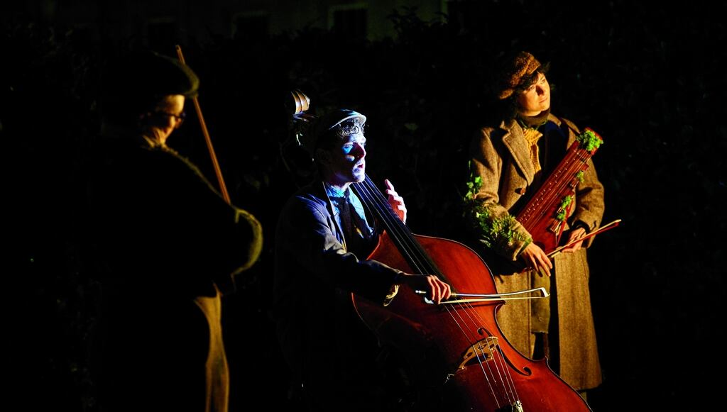 Cora Venus Lunny, Caimin Gilmore and Olesya Zdorovetska in the Abbey Theatre’s production of The Great Hunger by Patrick Kavanagh at IMMA. Photograph: Ros Kavanagh