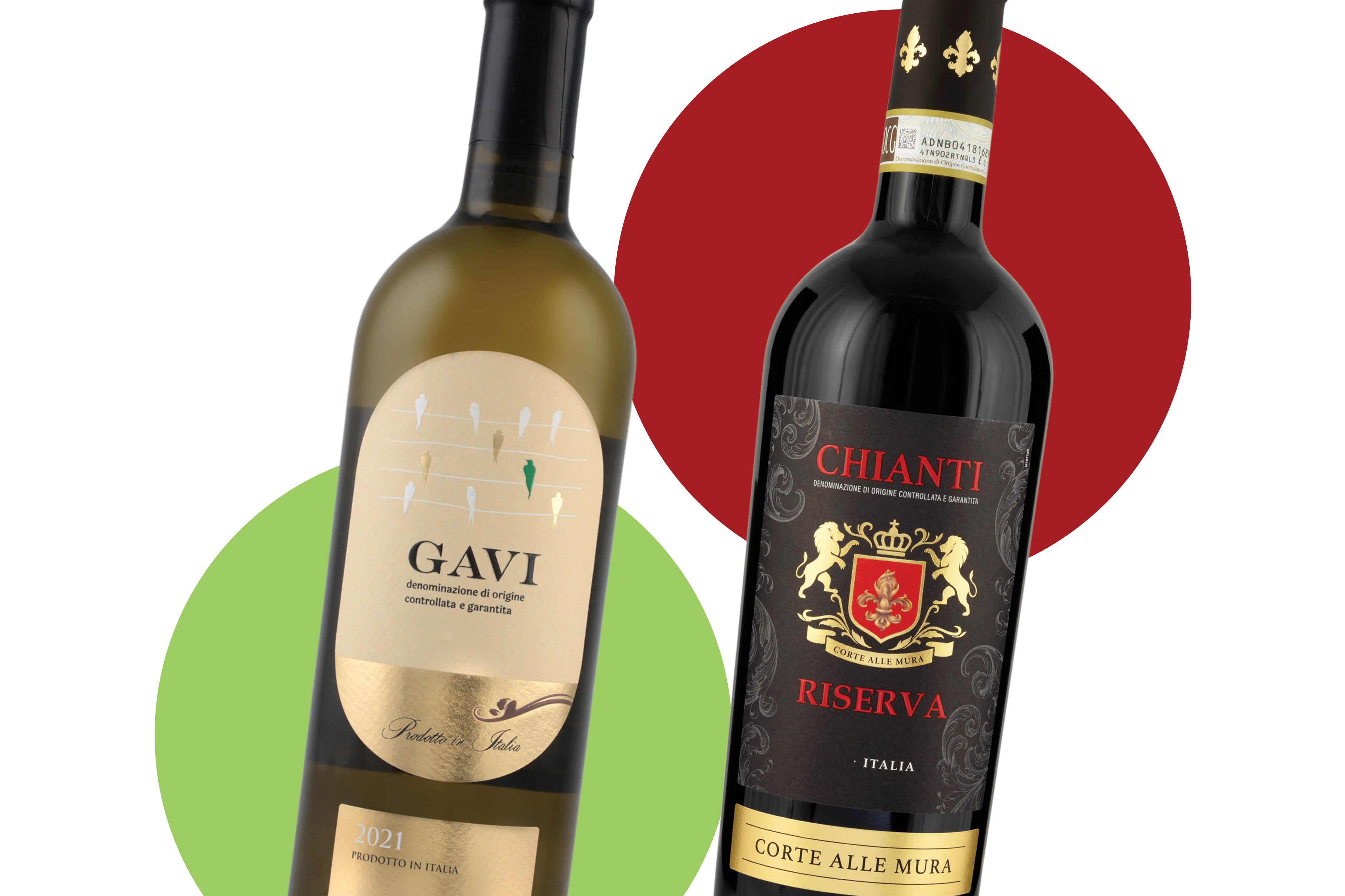 Two classic Italian wines from Lidl, one for under €10