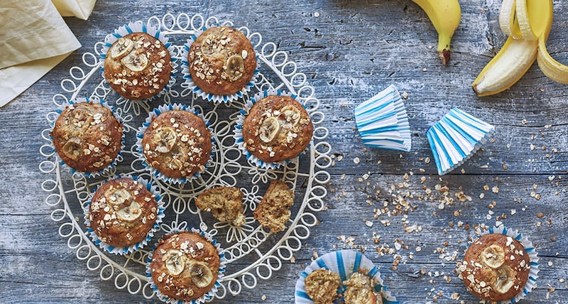 Banana bread muffins are both delicious and great as an on-the-go snack