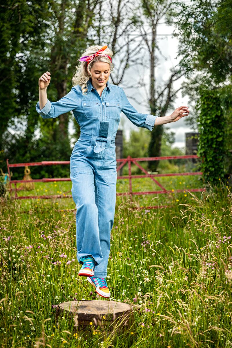 Dancer Edwina is involved in preserving old traditions, such as one project getting locals to grow oat seed to harvest the materials to make traditional strawboy costumes. Photograph: Phil Doyle