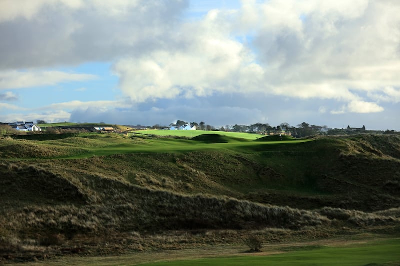The 16th hole on the Dunluce course at Royal Portrush, one of the most challenging for players. Photograph: David Cannon/Getty