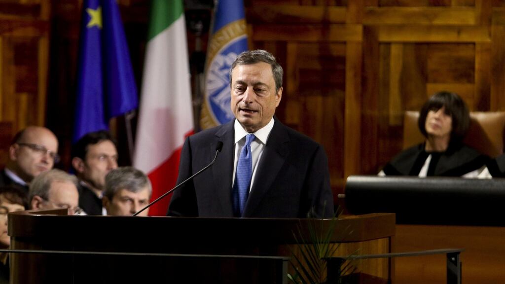 Low inflation has put European Central Bank (ECB) President Mario Draghi back to where he was a year ago: considering once again if he needs to do more to pump up price growth. (Photograph: MOURAD BALTI TOUATI/EPA)