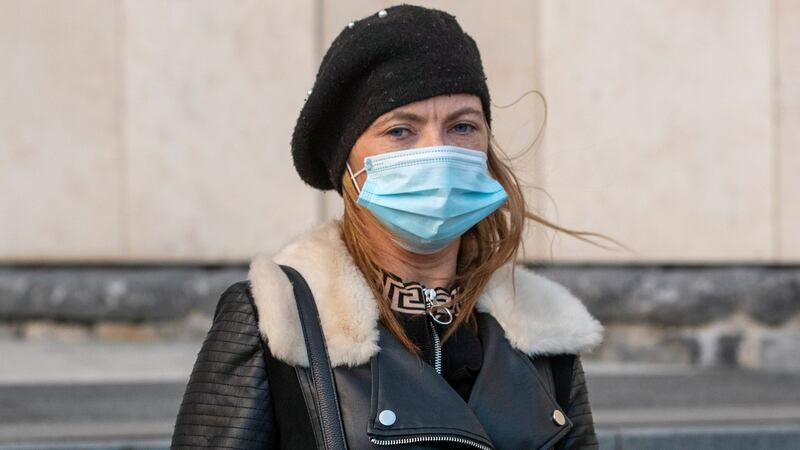 Laura Lambe, leaving the Central Criminal Court, Dublin, on Wednesday  after she gave evidence in the trial of David Fortune. Photograph: Collins Courts