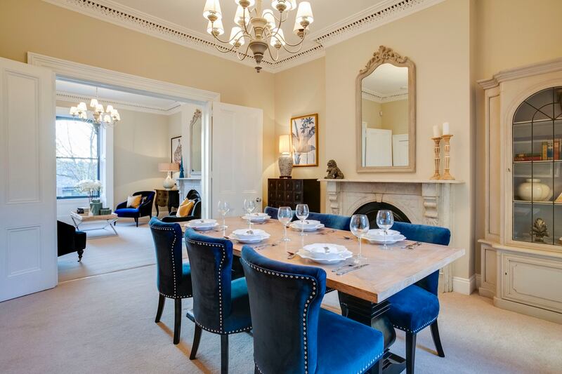 13 Grosvenor Square, Dublin 6: the renovated dining room