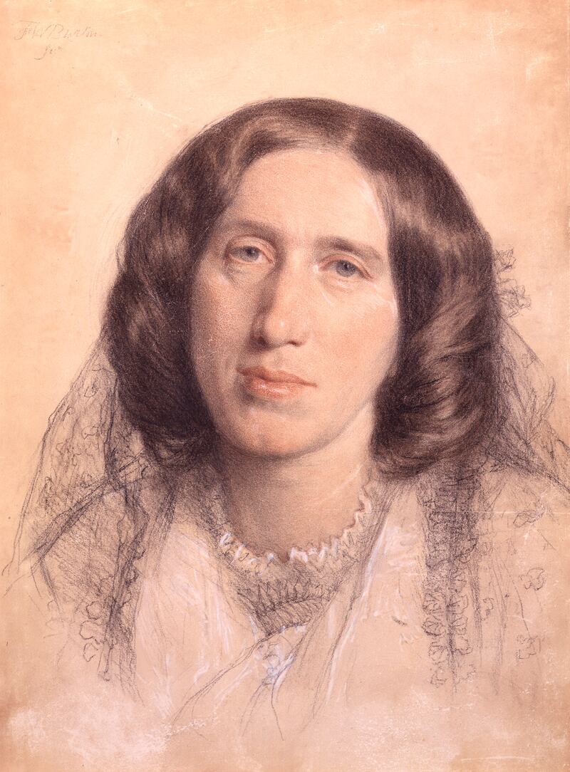 George Eliot – whose name was Marian  Evans – by Frederic William Burton in 1865. Photograph:  National Portrait Gallery, London