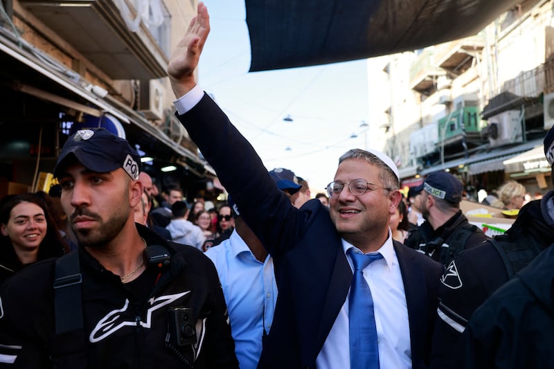 Israel’s far-right national security minister Itamar Ben-Gvir. Photograph: Menahem Kahana/AFP via Getty Images