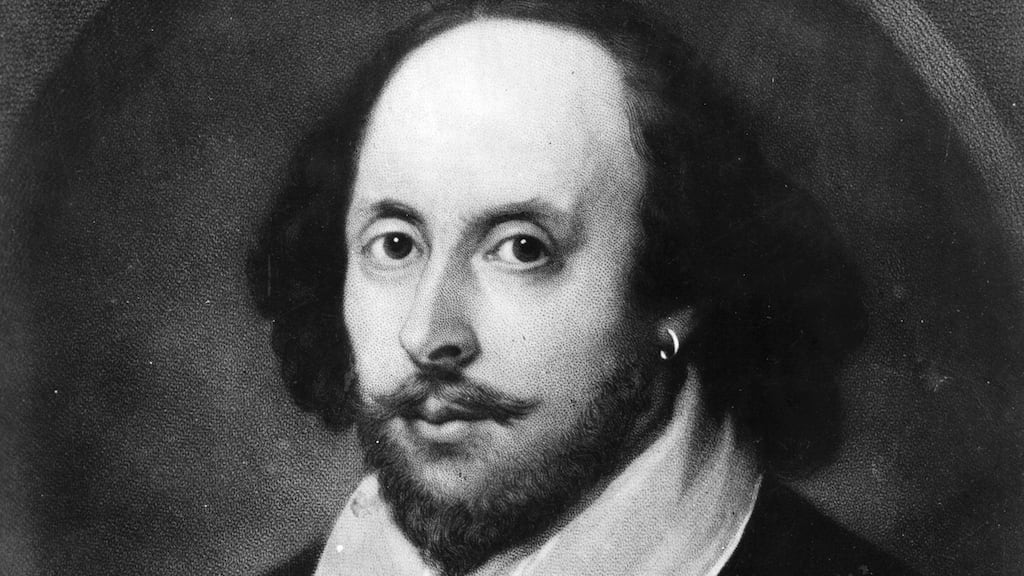 Crack/craic: William Shakespeare would have put a K in it. Image: Painting known as the ‘Chandos portrait’/Hulton Archive/Getty Images