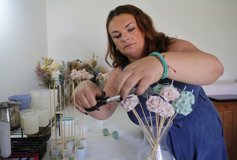 'It's more than a business,' Sanja Ivcic says of Candlelight by Sanja. 'It’s where my mind becomes quiet when I’m creating, and everything else disappears.' Photograph: Bryan O’Brien