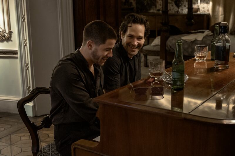 Power Ballad: Nick Jonas and Paul Rudd in John Carney's film. Photograph: David Cleary/Lionsgate
