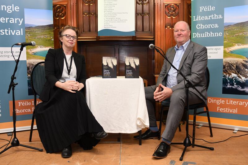 Belinda McKeon interviews Martin Doyle of this parish about his book Dirty Linen, The Troubles in My Homeplace. Photograph: Manuela Dei Grandi