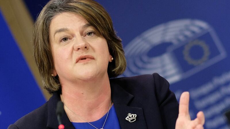 Democratic Unionist Party leader Arlene Foster:  ready for a no-deal scenario, which she expects to be the likeliest one. Photograph: Olivier Hoslet/AFP/Getty