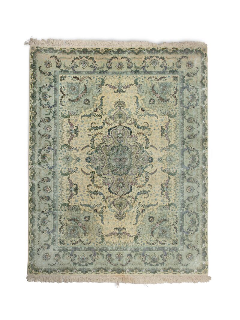 Auction highlight: Fine Tabriz wool and silk rug from Iran, 1970 (395 x 295cm) €15,000-€20,000.