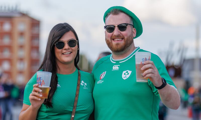 Aideen Phelan and Richard Dowling from Portarlington, Laois. Photograph: James Crombie/Inpho