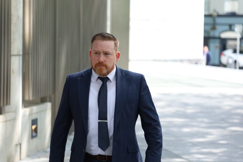 
Garda Neil Doyle, of Dundrum Garda station: faces a charge of dangerous driving causing serious bodily harm at Junction 11 north, at the M50 in October 2023. Photograph: Collins Courts
