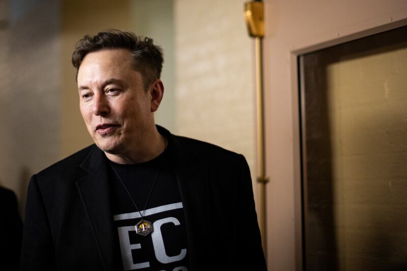 Elon Musk is now worth more than $300bn. Photograph: Maansi Srivastava/The New York Times
                      