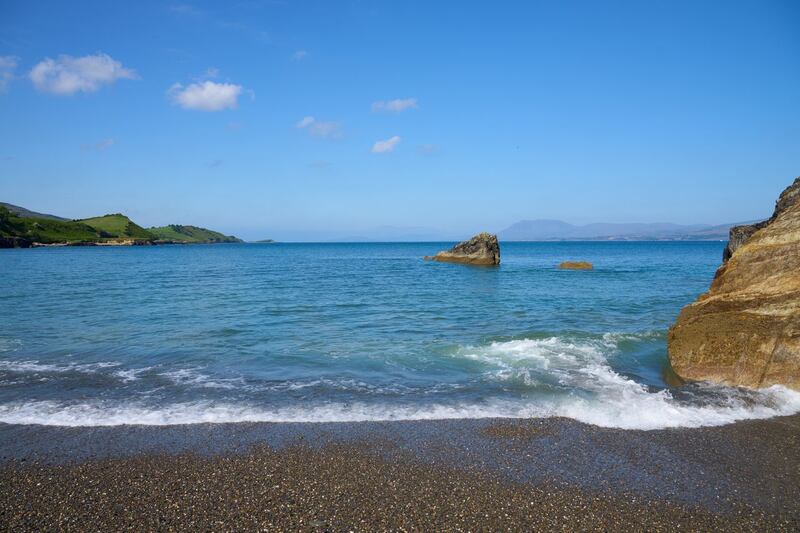 The local beach is a 10-minute walk