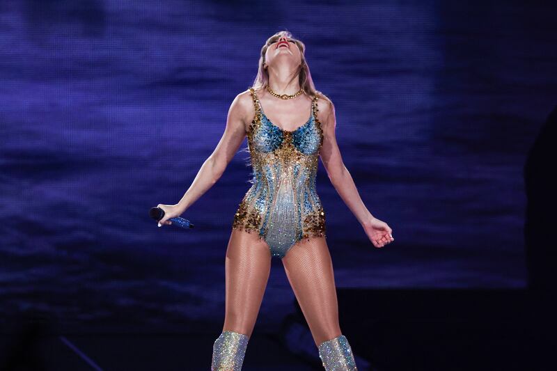 Taylor Swift released her 11th studio album, the Tortured Poets Department, just ahead of World Record Store Day. Photograph: David Gray/AFP via Getty Images