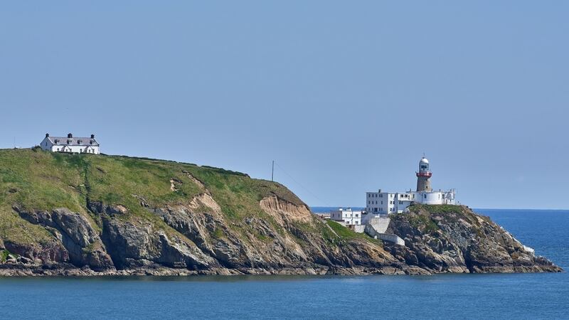 The Baily lighthouse can be seen from the house