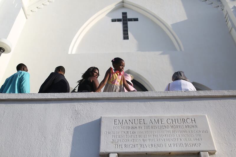 Eight years have passed since Dylann Roof walked into a bible meeting and then shot and killed nine people with a handgun before leaving. Photograph: Joe Raedle/Getty Images