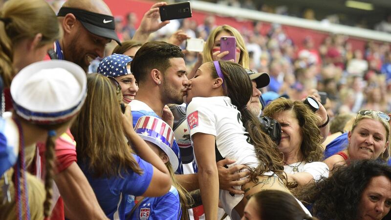 Until Dom Dwyer  married Sydney Leroux (herself a Canadian-born American international), he had no familial or blood link to the USA.Photograph:  Franck Fife/AFP/Getty Images