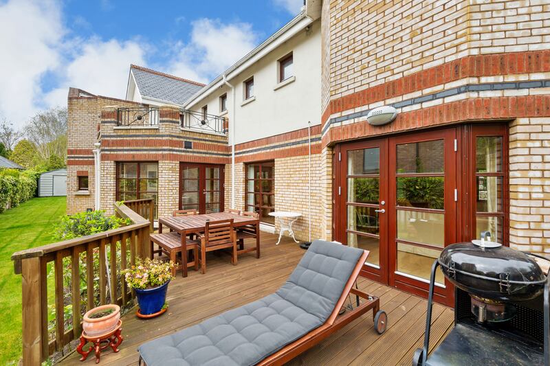 Decked patio