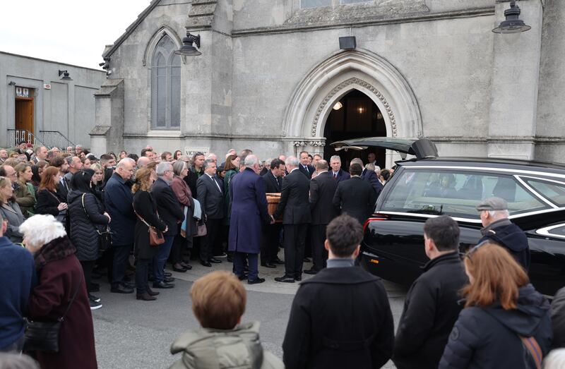 Mourners gather in the cemetery at Harold's Cross. Photograph: Nick Bradshaw/Irish Times