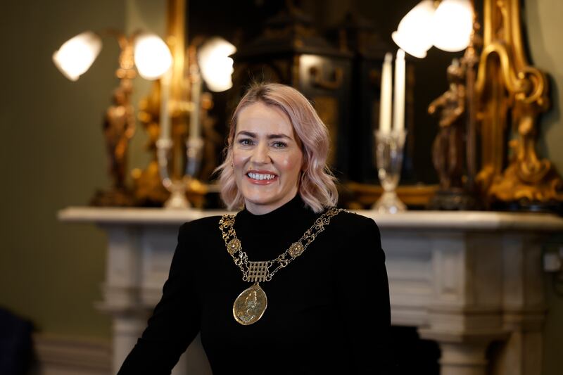Lord Mayor of Dublin Emma Blain in the Mansion House. Photograph: Nick Bradshaw