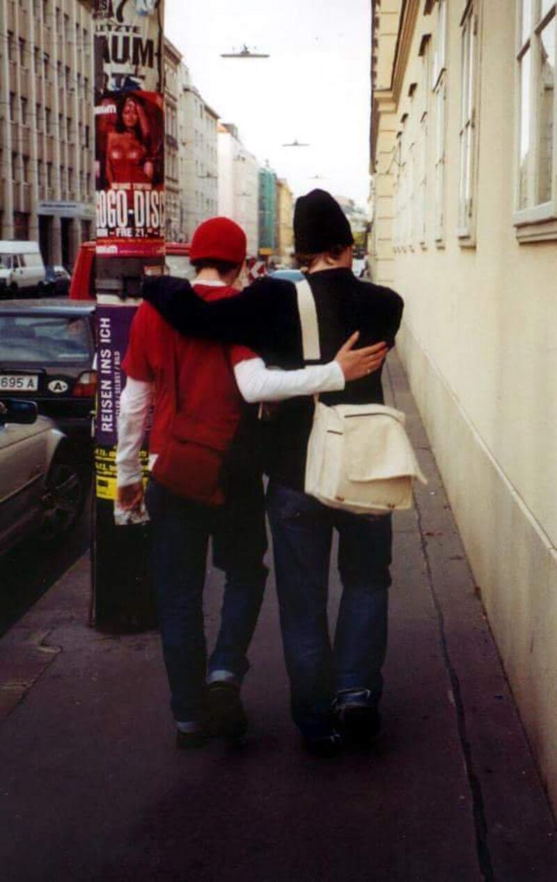 Mic Christopher and Glen Hansard in Vienna. Photograph: Julia Schreitter