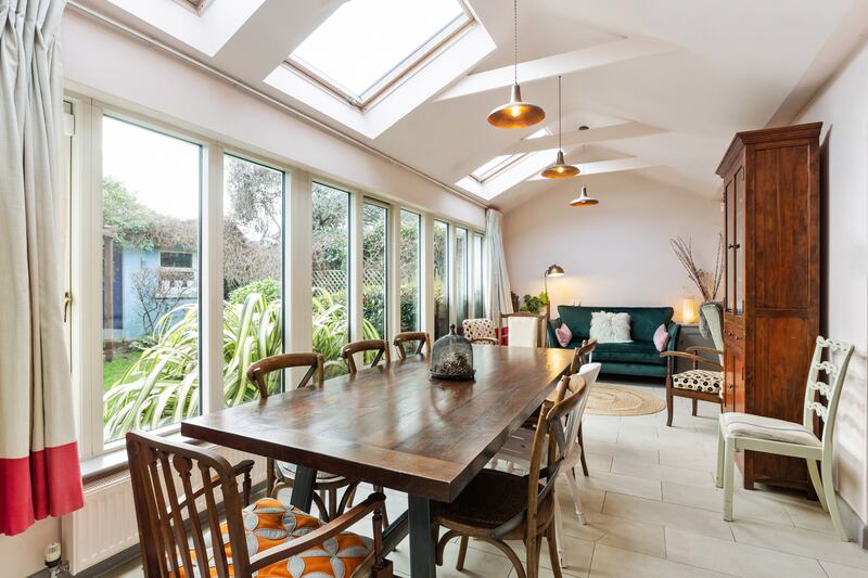 The dining area