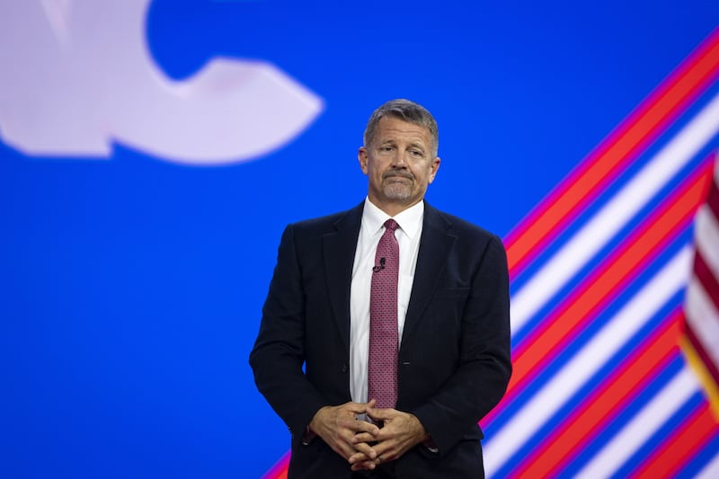 Erik Prince during the Conservative Political Action Conference in Maryland, US, in 2023. Photograph: Al Drago/Bloomberg