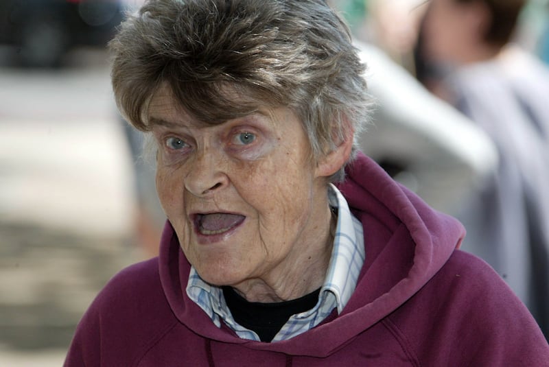 Rose Dugdale at a protest outside the Israeli embassy in Dublin in 2010. Photograph: Collins Photos

