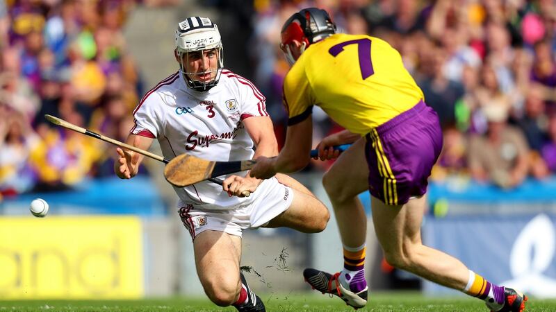 Diarmuid O’Keefe scores his goal. Photograph: Oisin Keniry/Inpho