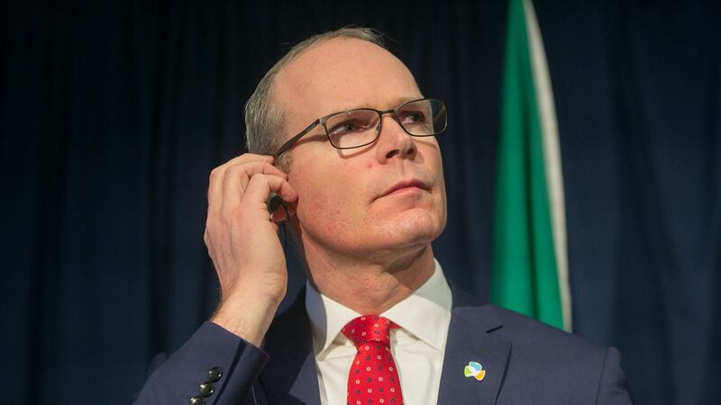 Tánaiste  Simon Coveney said a decision on an extension to the March 29th withdrawal date is  a matter for the British government. Photograph: Gareth Chaney/Collins