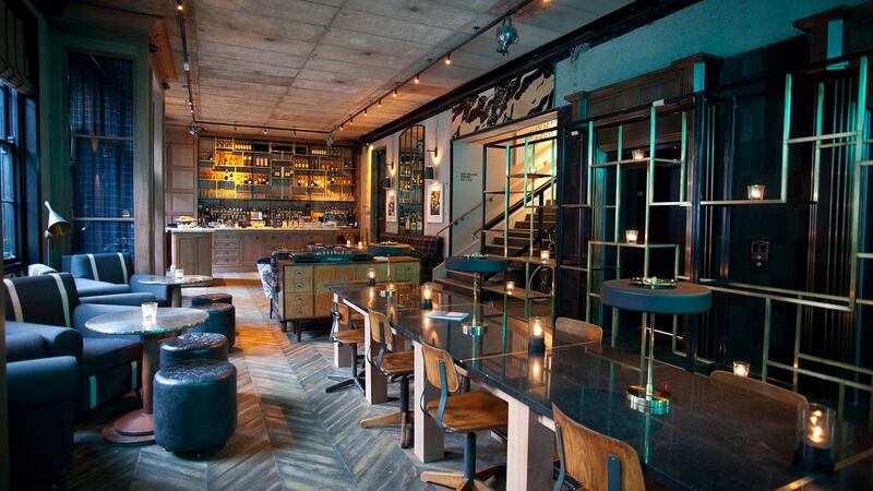 The lobby in the Dean Hotel on Dublin’s Harcourt Street
