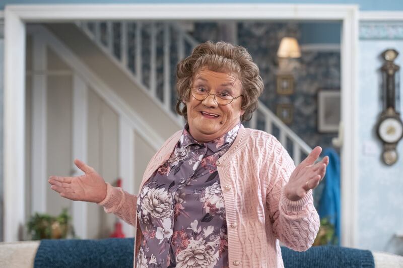 Brendan O’Carroll’ as Agnes Brown in Mrs Browns Boys. Photograph: BBC