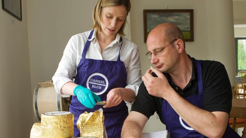 Sarah and Sergio Furno of Cashel Blue cheesemakers