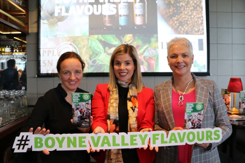 Olivia Duff,  Tara Smith and Bronagh Conlon at the launch of  Discover Boyne Valley Flavours.