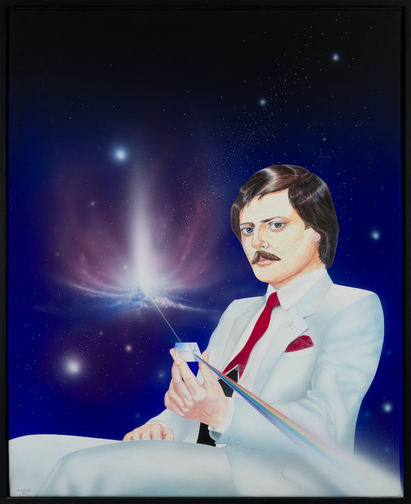 Michael Ashur, Auto-Portrait with Prism, 1982. Photograph: Kate Bowe-O'Brien
