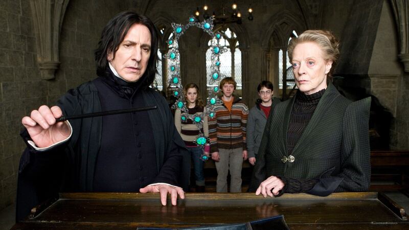 Alan Rickman  as Severus Snape in a scene from Harry Potter and The Half-Blood Prince.