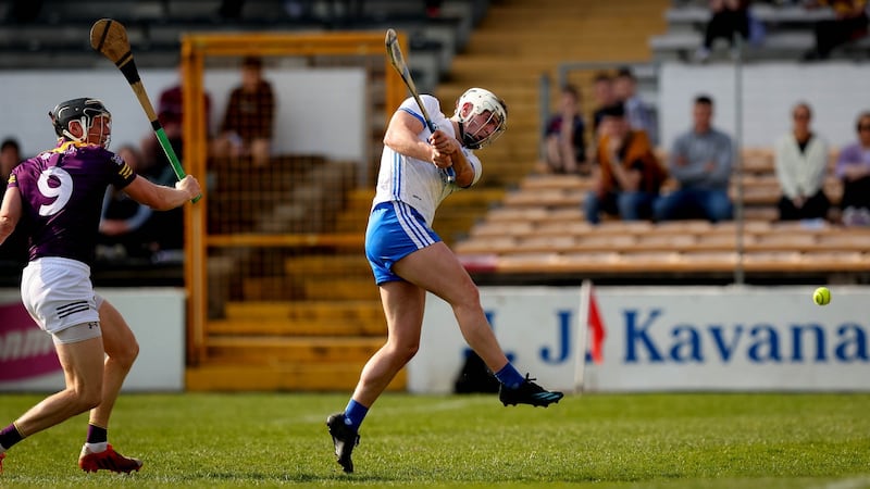 Dessie Hutchinson’s goal-scoring threat will be key to Waterford’s hopes in the Championship. Photograph: Ryan Byrne/Inpho