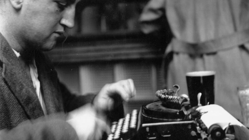 Brendan Behan in 1952: Behan first met his future wife, Beatrice, in the house, when he was brought back from the pub by the owner’s son, Cecil Ffrench Salkeldrst. Photograph: Daniel Farson/ Picture Post/Getty