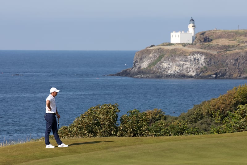Rory McIlroy at The Renaissance Club. Photograph: Christian Petersen/Getty
