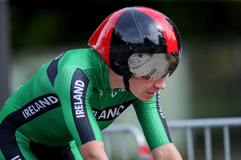 Ireland's Kelly Murphy after the time trial. Photograph: Tom Maher/Inpho