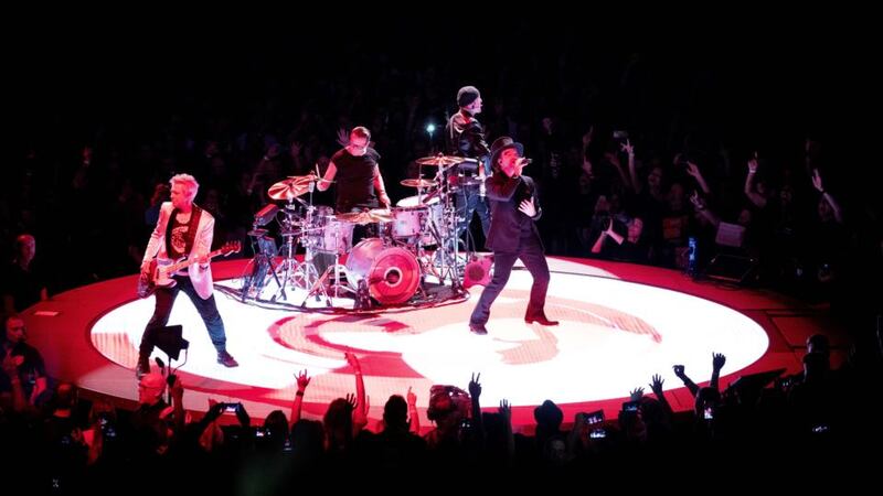 Are U2 calling it a day?: the band at the first Dublin show of their Experience + Innocence tour. Photograph: Tom Honan